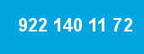 922 140 11 72 922 140 11 72